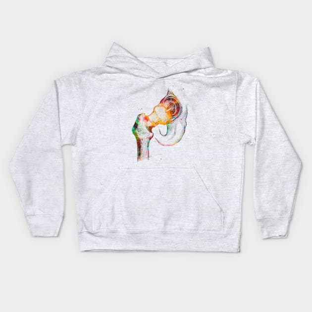 Hip joint Kids Hoodie by erzebeth